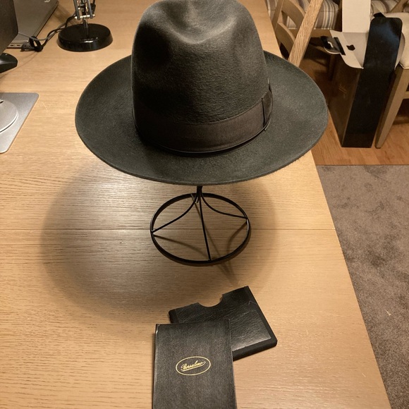 Borsalino s Q Anello Gazzella Wide Brim Hat black 7.5